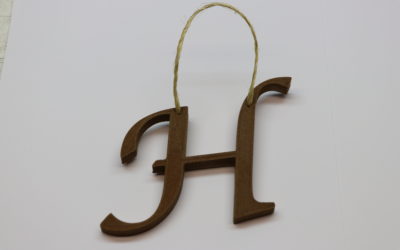 3D Printed Surname Ornaments