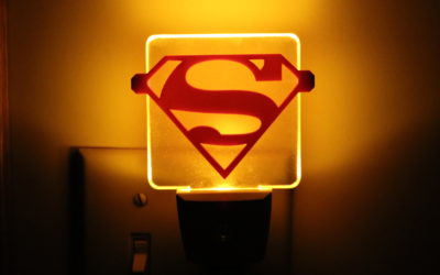 3D Printed Superman Night Light Design