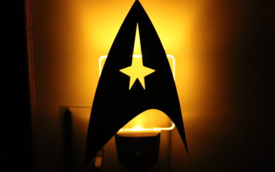 DIY 3D Printed Star Trek Logo Night Light Design