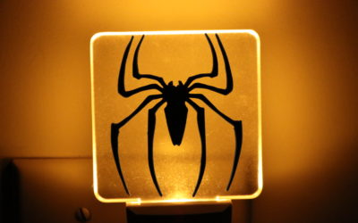 DIY 3D Printed Spiderman Logo Night Light