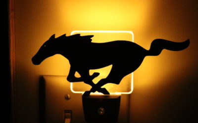 DIY 3D Printed Ford Mustang Emblem Night Light Design