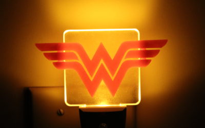 DIY 3D Printed Wonder Woman Logo Night Light